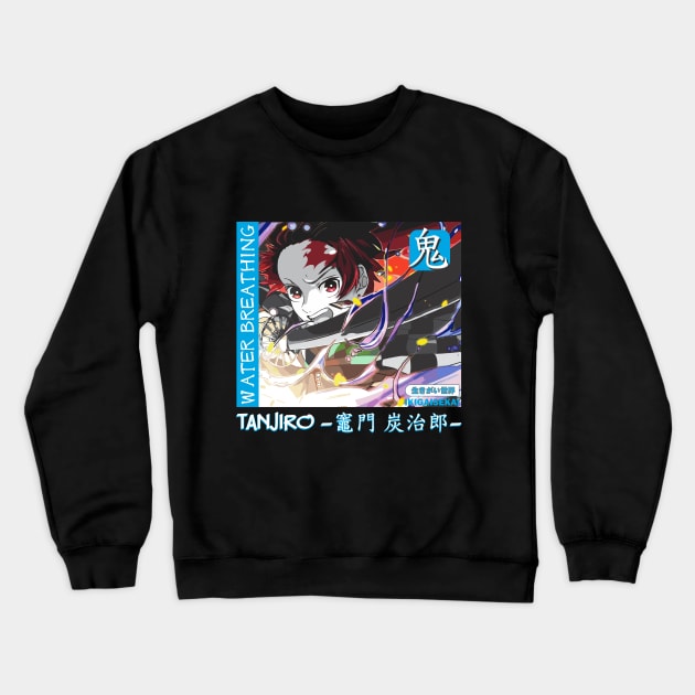 Tanjiro Kamado King of Demons | Demon Slayer Crewneck Sweatshirt by IKIGAISEKAI